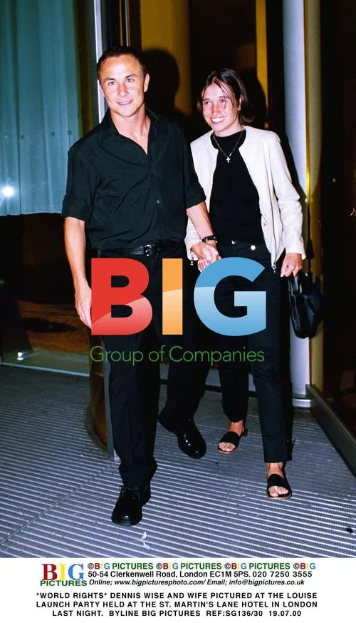 Dennis Wise and Wife at Louise Launch Party