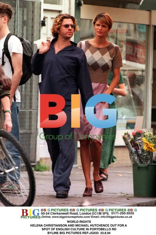 Helena Christianson and Michael Hutchence in Portobello Rd