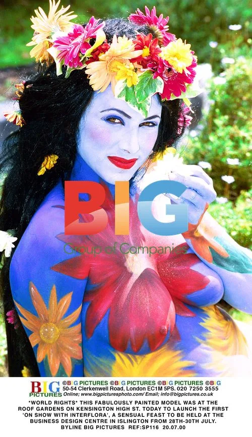 Bodypainting Model Launches 'On Show with Interflora'