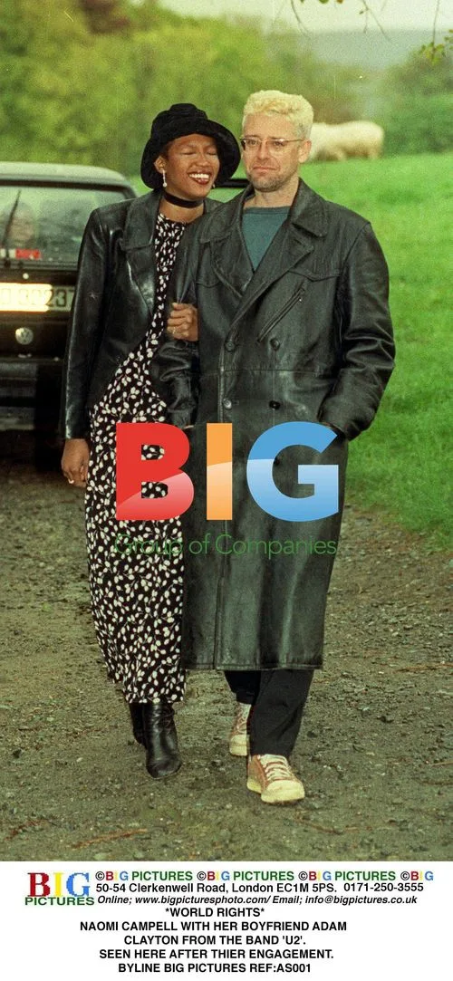 Naomi Campbell and Adam Clayton