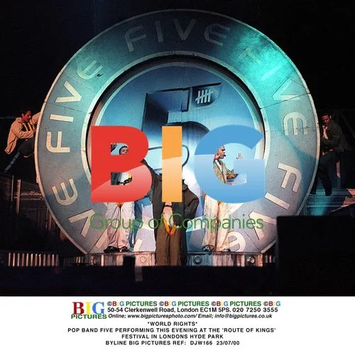 Pop band Five performs at 'Route of Kings' festival