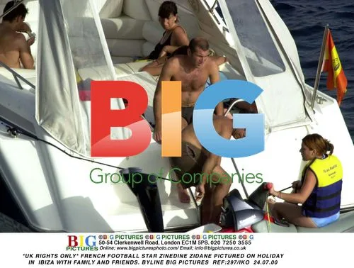 Zinedine Zidane on Holiday in Ibiza