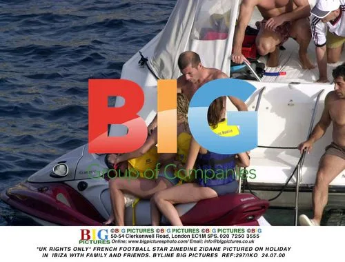 Zinedine Zidane on Holiday in Ibiza