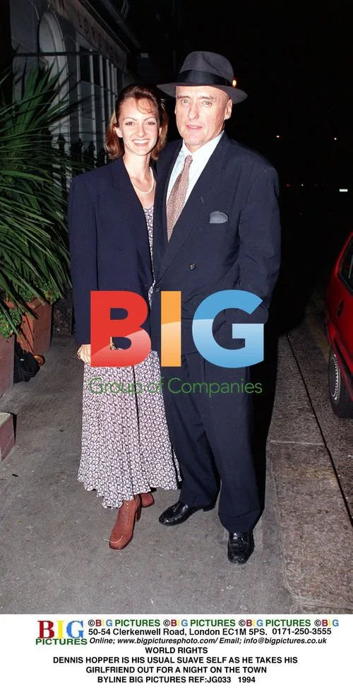 Dennis Hopper out on the town with girlfriend
