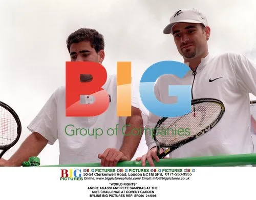 Andre Agassi and Pete Sampras at Nike Challenge
