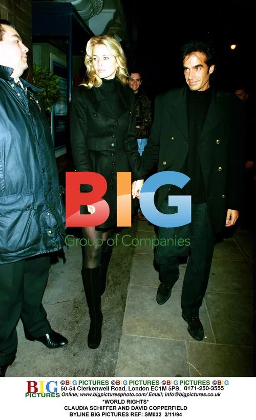 Claudia Schiffer and David Copperfield