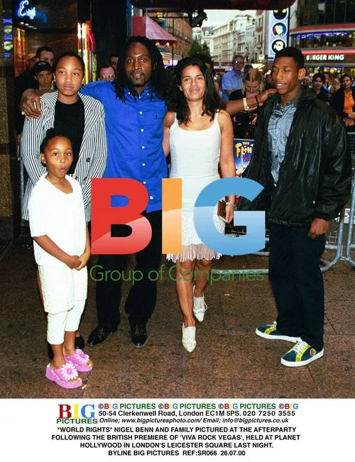 Nigel Benn and Family at 'Viva Rock Vegas' Afterparty