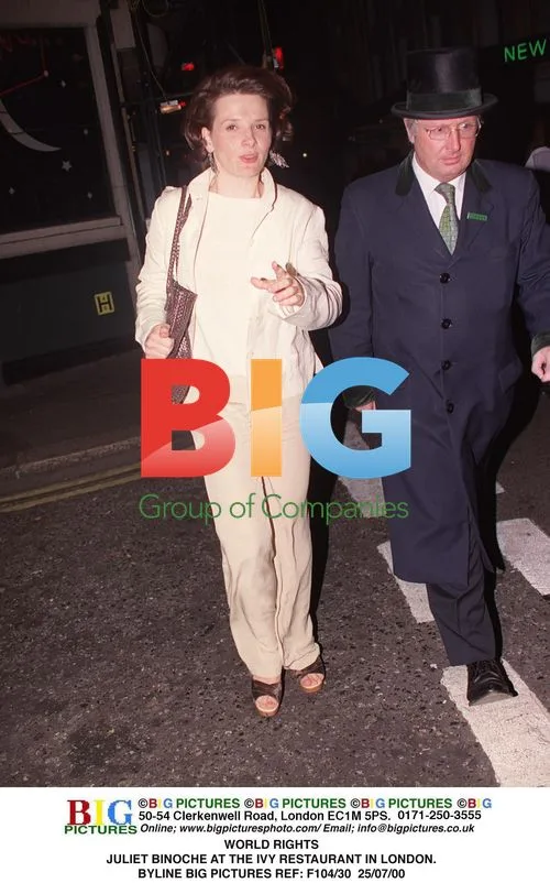Juliet Binoche at The Ivy in London