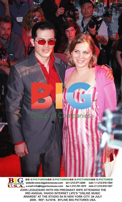 John Leguziamo and pregnant wife at Yahoo awards