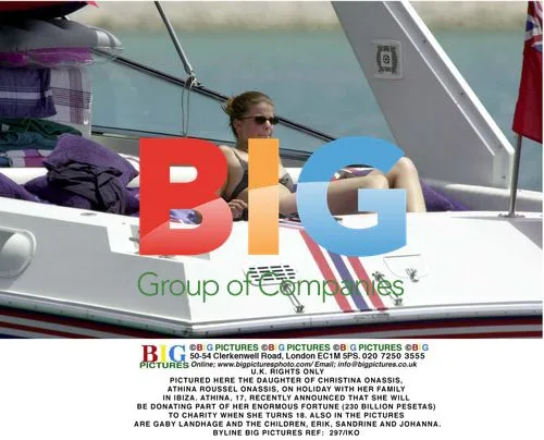 Athina Onassis with Family on Holiday in Ibiza