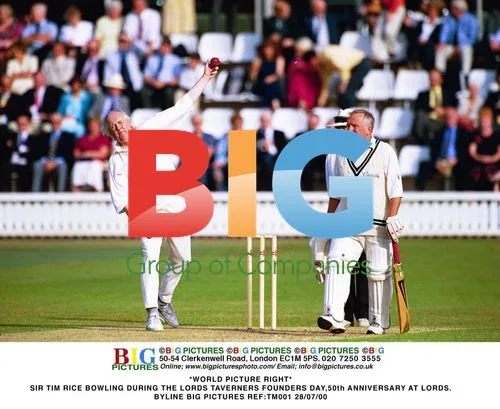 Sir Tim Rice Bowling at Lords Taverners 50th