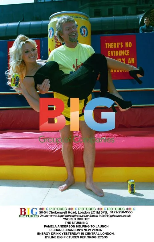 Pamela Anderson Launches Virgin Energy Drink
