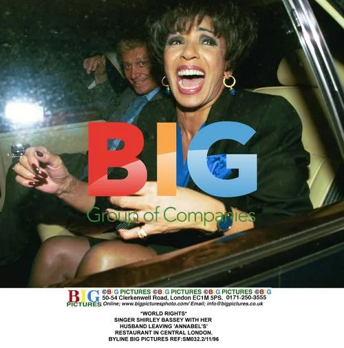 Shirley Bassey Leaves 'Annabel's' with Husband