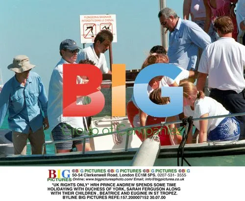 Prince Andrew and Family on Holiday in St Tropez
