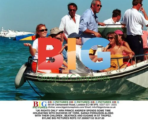 Prince Andrew and Family on Holiday in St Tropez