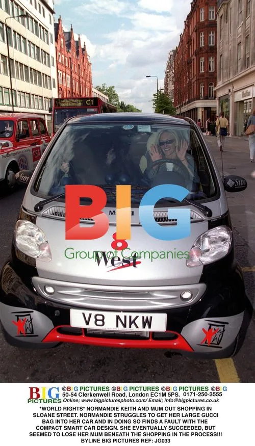 Normandie Keith Struggles with Gucci Bag in Smart Car
