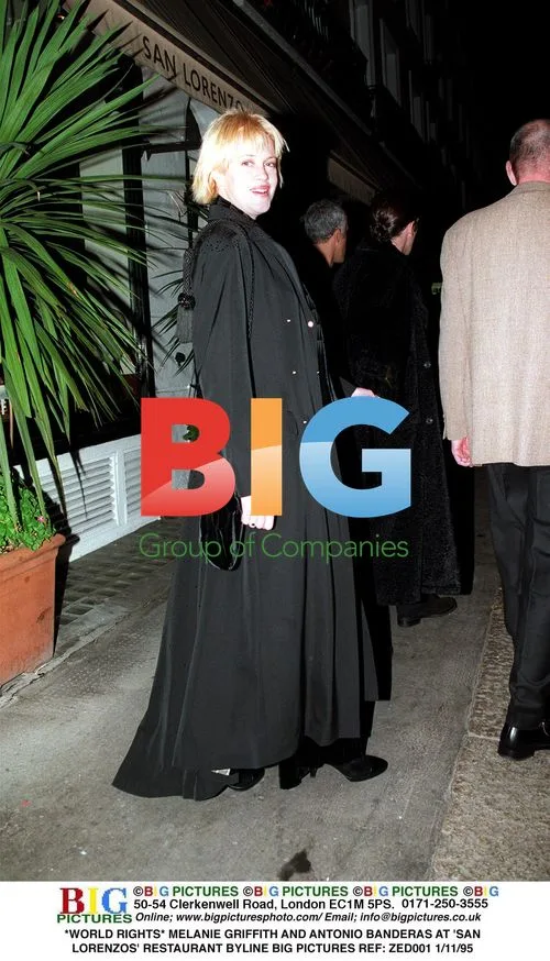Melanie Griffith and Antonio Banderas at 'San Lorenzos' Restaurant