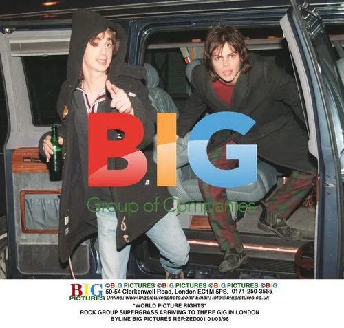 Supergrass Arriving to Gig in London