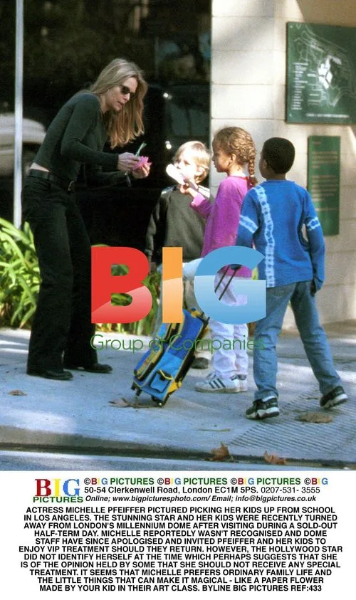 Michelle Pfeiffer Picks Up Kids from School