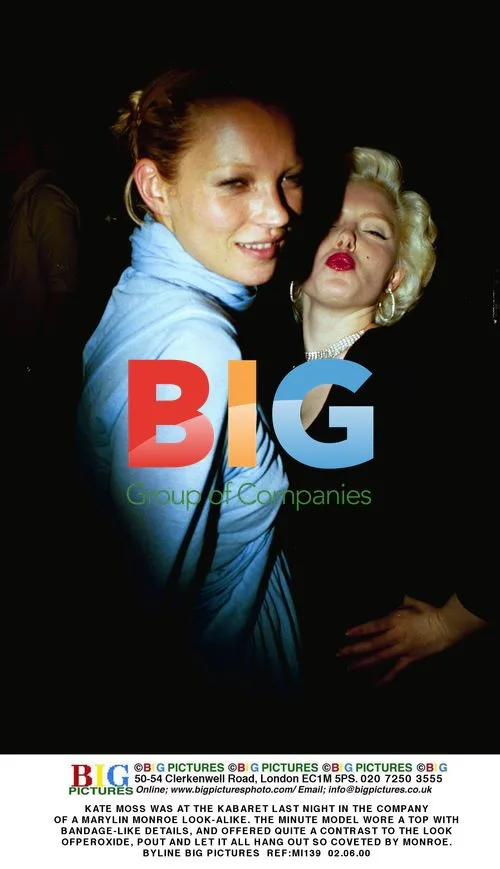 Kate Moss at Kabaret with Marilyn Monroe lookalike