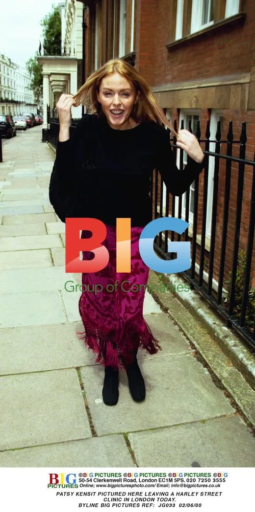 Patsy Kensit leaving Harley Street clinic