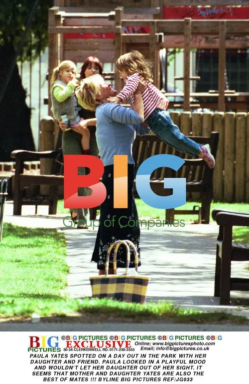 Paula Yates and Daughter in Park