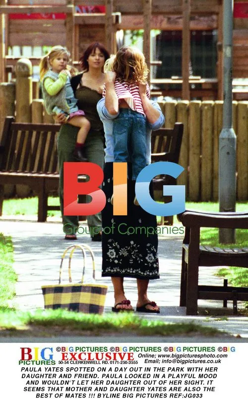 Paula Yates and Daughter in Park