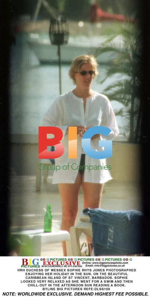 HRH Duchess of Wessex Sophie Rhys Jones on Caribbean Holiday