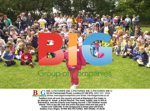 Toddlers Gather for Charity Toddle at Blackpool Zoo