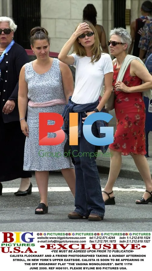 Calista Flockhart and Friend Stroll in NYC