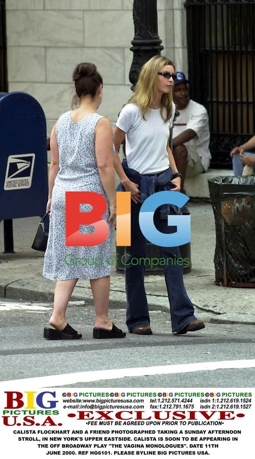 Calista Flockhart and friend stroll in New York