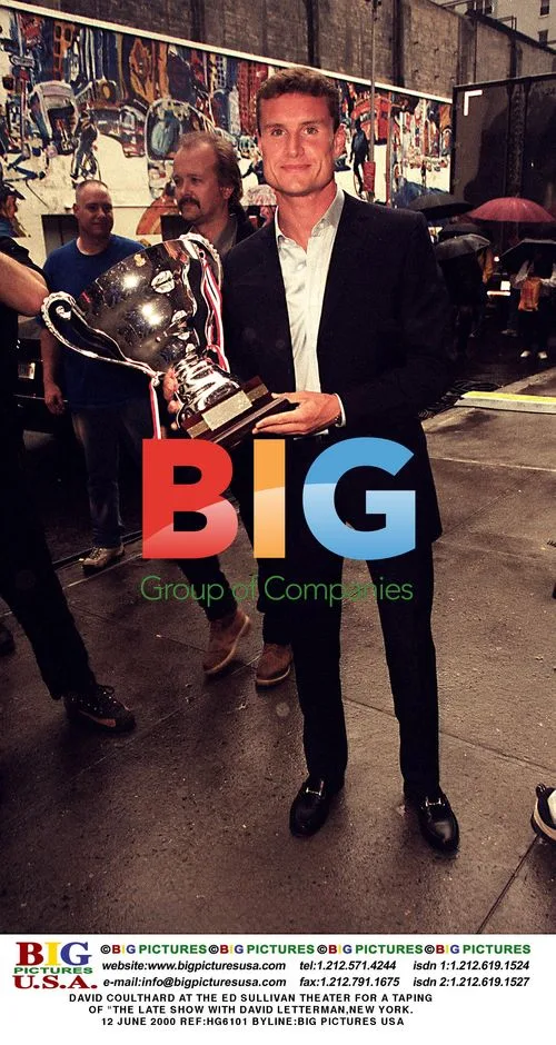 David Coulthard at The Late Show taping