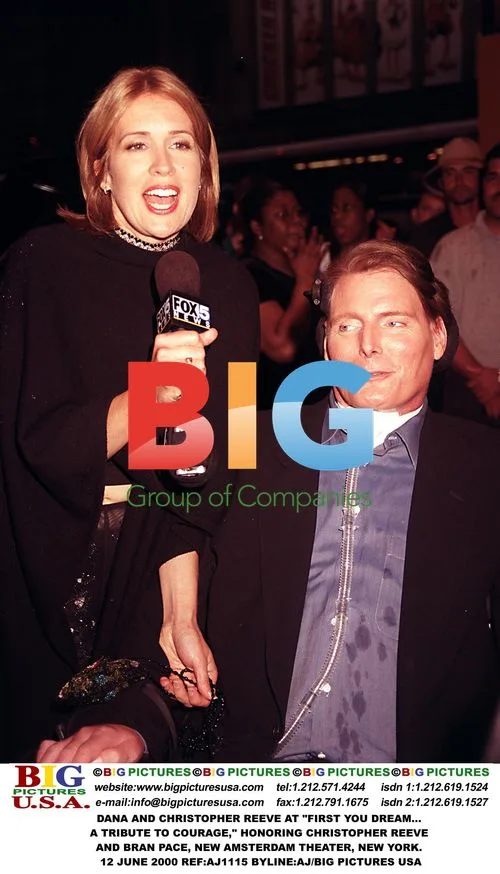 Dana and Christopher Reeve at Tribute to Courage