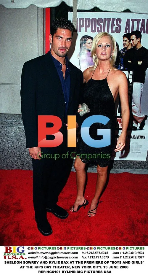 Sheldon Sowrey and Kylie Bax at "Boys and Girls" premiere