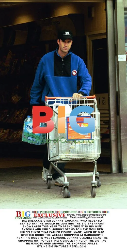 Johnny Vaughan Spotted Shopping at Sainsbury's