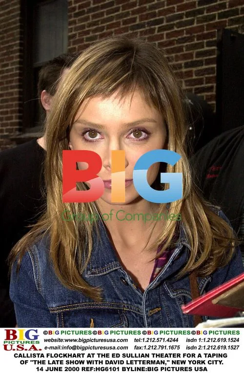 Callista Flockhart at "The Late Show" taping