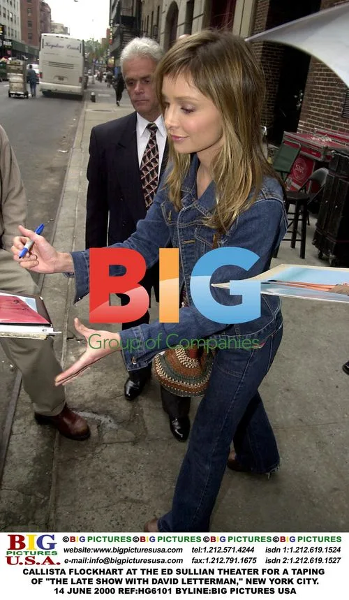 Callista Flockhart at The Late Show