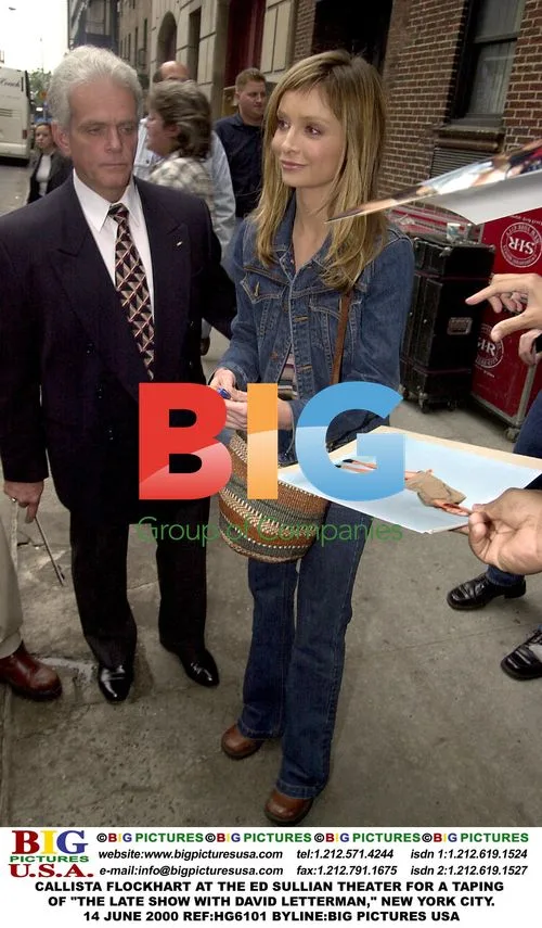 Callista Flockhart at The Late Show