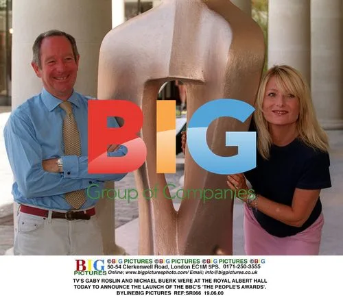 Gaby Roslin and Michael Buerk at BBC awards launch