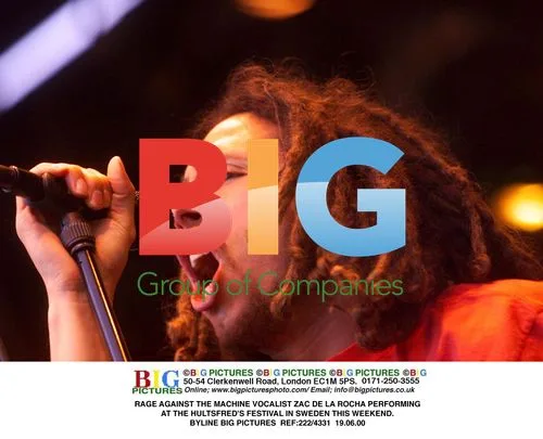 Zac de la Rocha performing at Hultsfred Festival