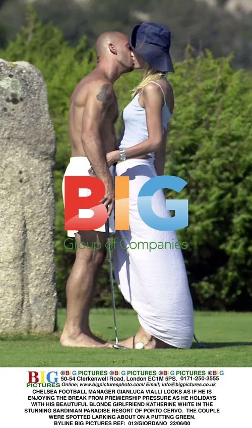 Gianluca Vialli Relaxes with Girlfriend