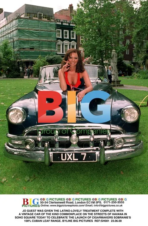 JO GUEST in Vintage Car Shoot