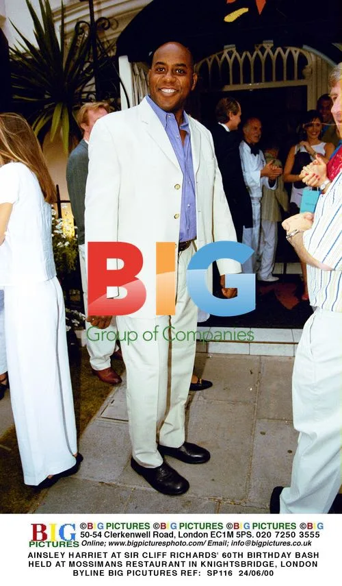 Ainsley Harriet at Sir Cliff Richards' 60th Birthday