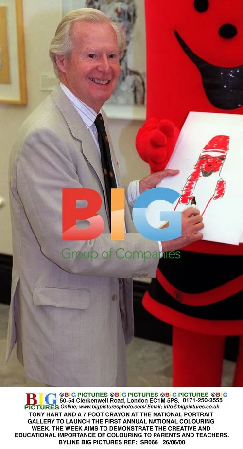Tony Hart at National Portrait Gallery for National Colouring Week