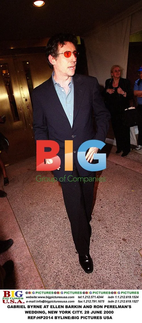 Gabriel Byrne at Ellen Barkin and Ron Perelman's Wedding