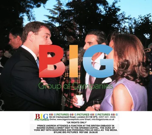 Prince Andrew at British Embassy in Madrid