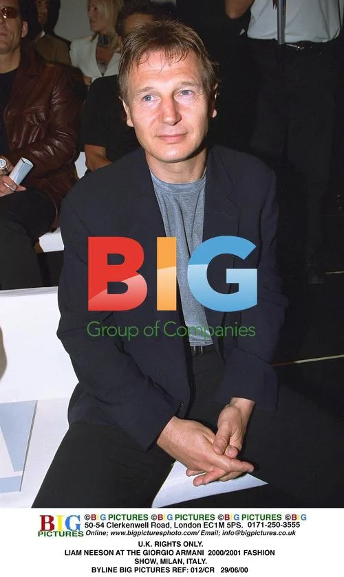 Liam Neeson at Armani Fashion Show