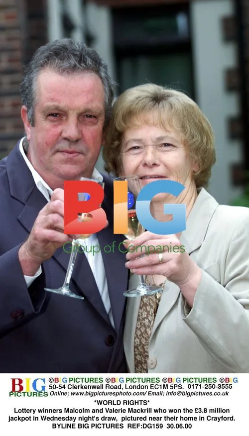 Lottery winners Malcolm and Valerie Mackrill