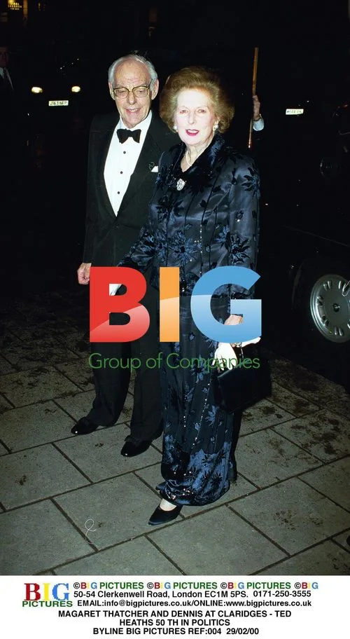 MAGARET THATCHER AND DENNIS AT CLARIDGES