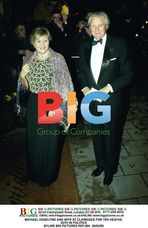 MICHAEL HESELTINE AND WIFE AT CLARIDGES